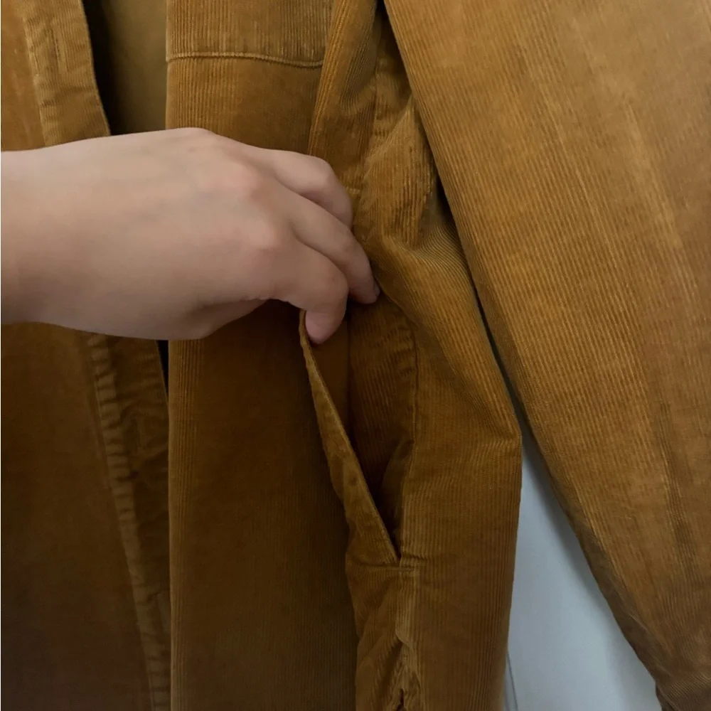 J. Crew Mustard Corduroy Shirt Jacket